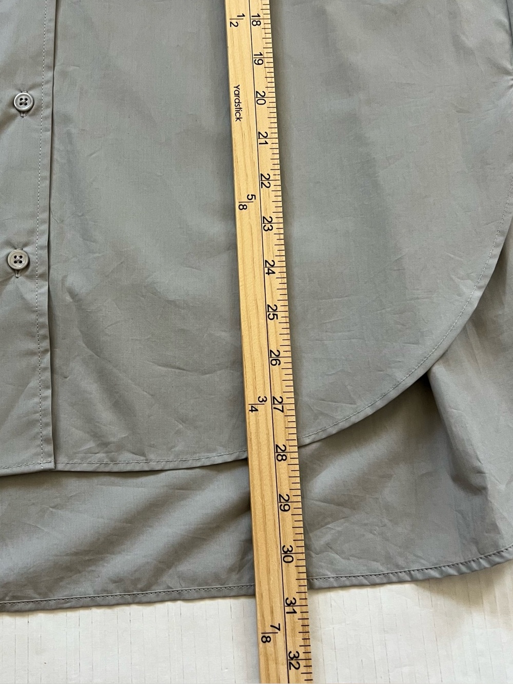 NWT Frankie Shop Liu Organic Cotton Shirt Ice Gray Oversized Minimalist Small - Picture 16 of 16